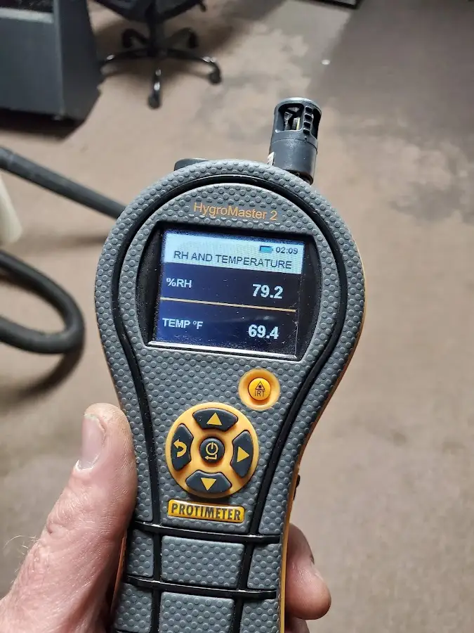 Moisture meter humidity assessment for Mold Remediation & Removal in Cary
